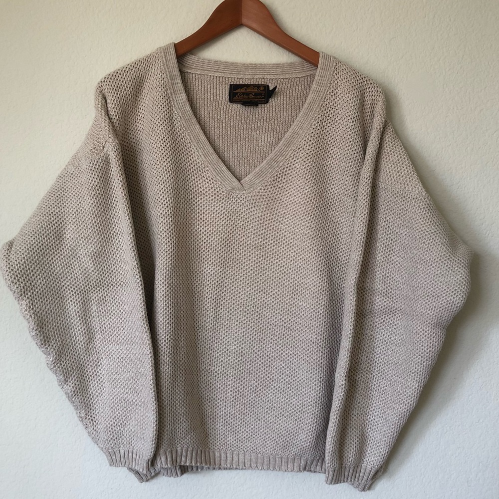 Eddie Bauer Cream Men’s Sweater